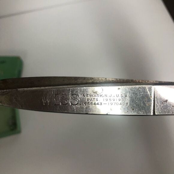 Vintage wiss model C pinking shears in original box USA 1950s zig zag cut craft - Picture 4 of 8